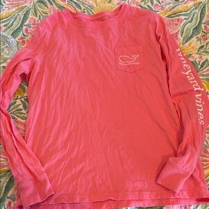 Vineyard Vines Coral Long Sleeve Tee